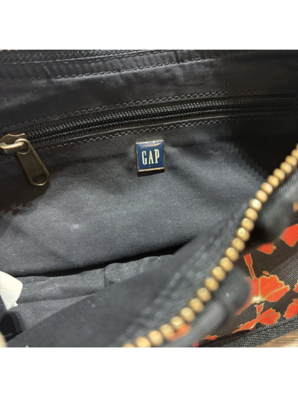 Vintage GAP Baguette Mini Poppy Shoulder Bag Purse Cargo Front Pockets Y2K 00s - Picture 12 of 12